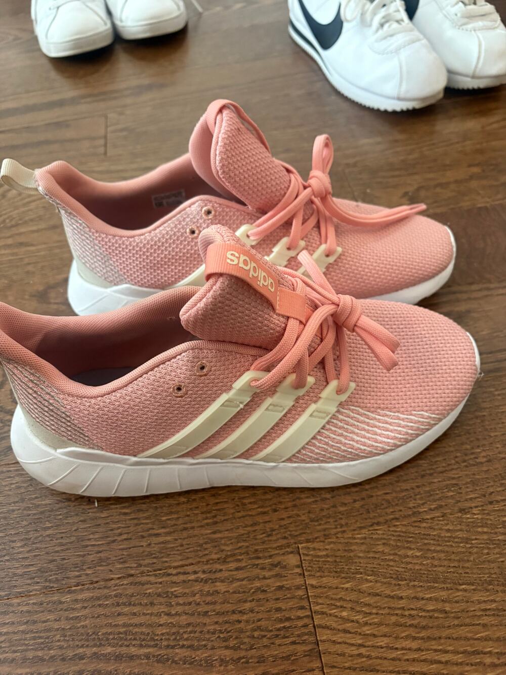 Adidas Pink Knit Athletic Sneakers Women's 9